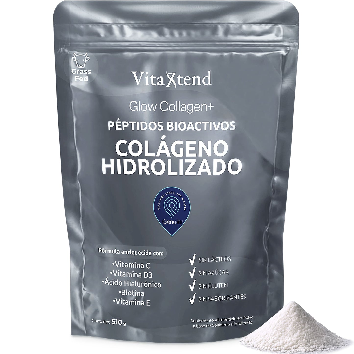 Péptidos Bioactivos de Colágeno Hidrolizado Genu-in® | 50 Porciones