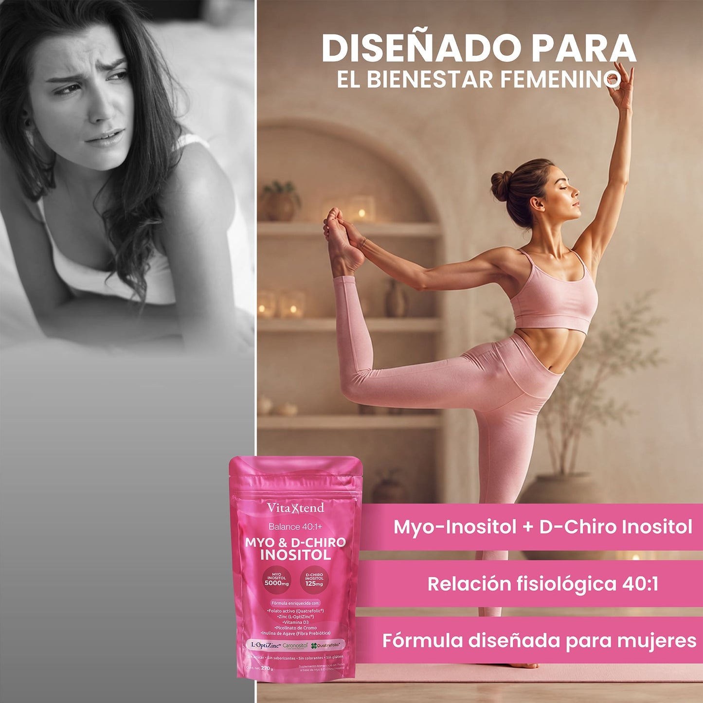 Myo & D-Chiro Inositol | Balance 40:1 | 45 Porciones