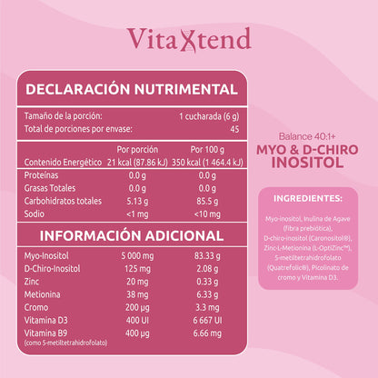 Myo & D-Chiro Inositol | Balance 40:1 | 45 Porciones