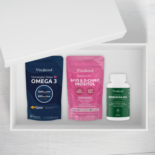 Kit Advanced Protocol | Inositol 40:1 + Berberina + Omega-3 | Optimización Metabólica Integral