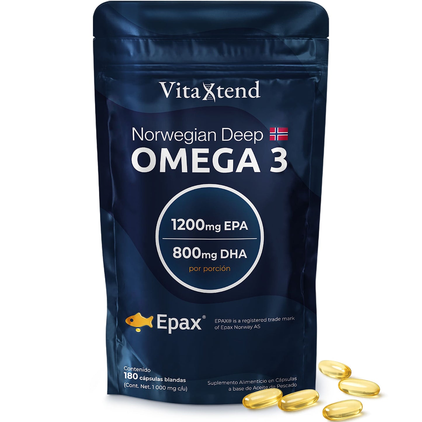Omega 3 Noruego EPAX® | 180 Cápsulas
