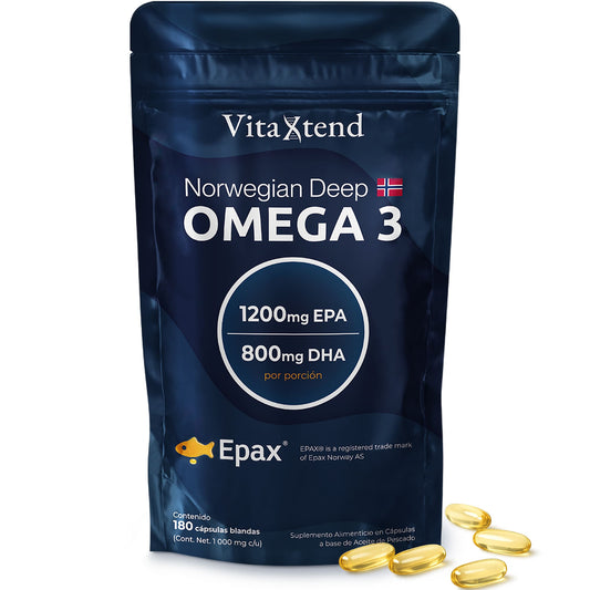Omega 3 Noruego EPAX® | 180 Cápsulas